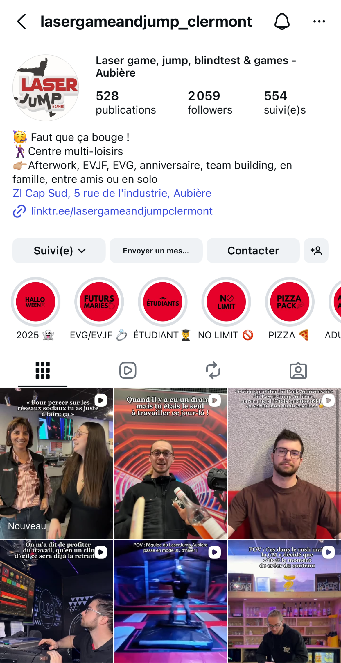 capture d'écran compte laser